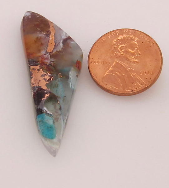 Blue Opal with Native Copper V 1007