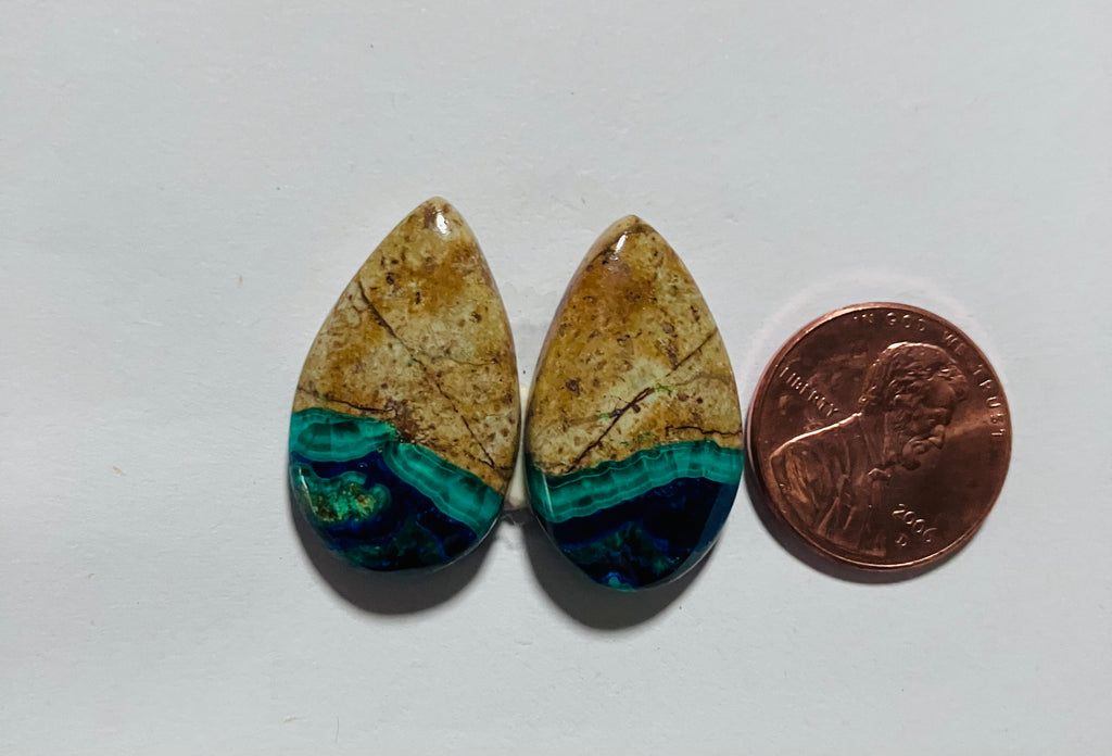 Azurite Malachite Pair V 841
