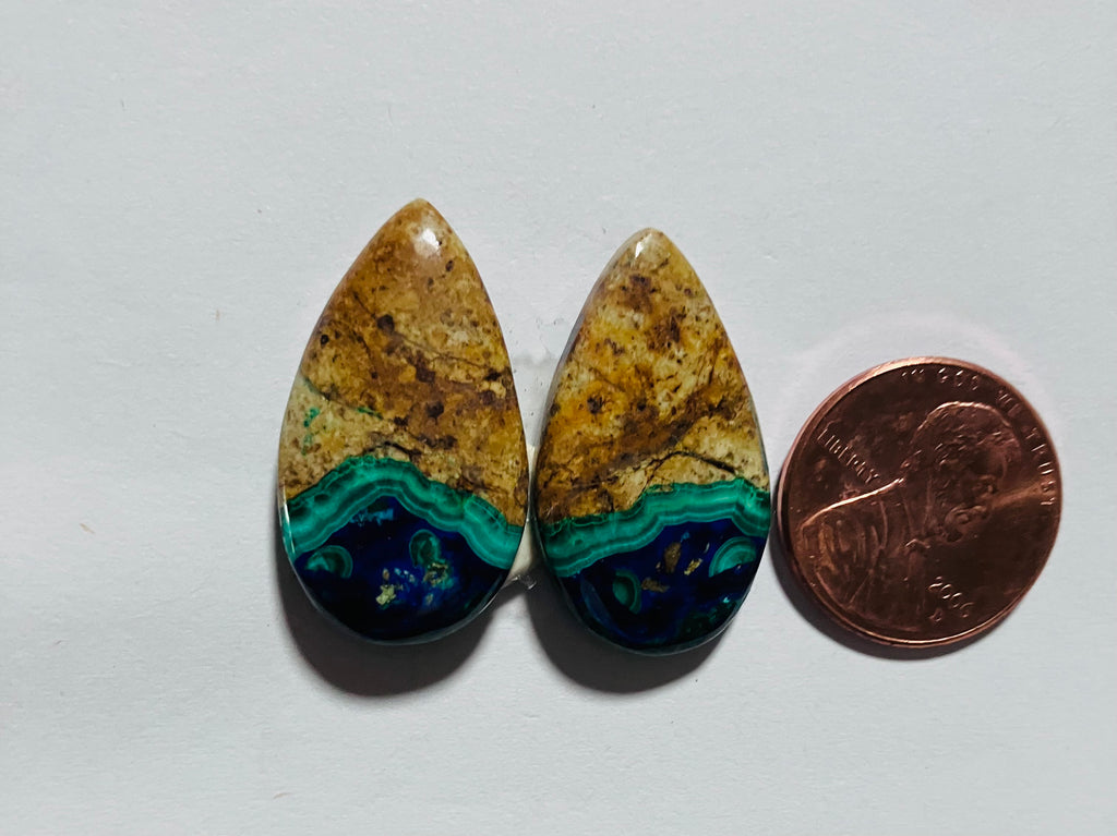 Azurite Malachite Pair V 847