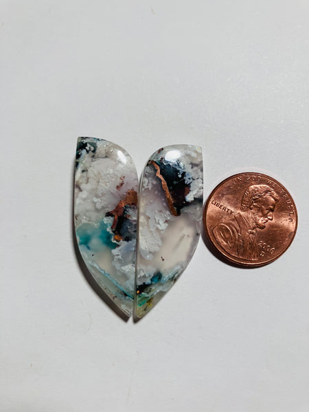 Blue Opal with Native Copper V 999