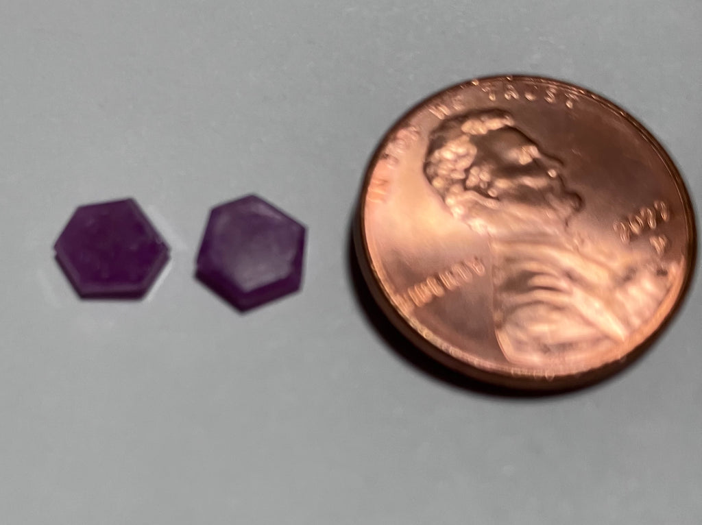 V 222 Ruby Crystal Pair