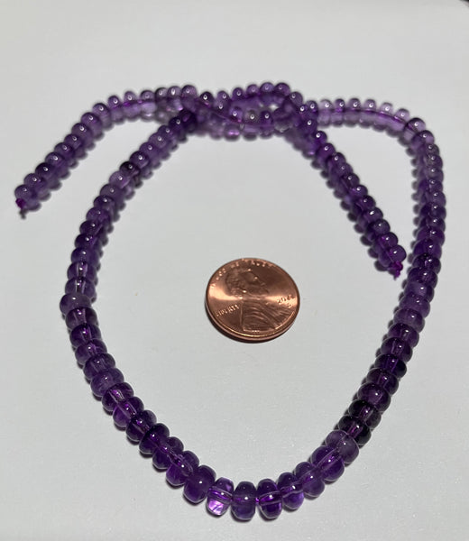 V 143 Amethyst Bead Strand