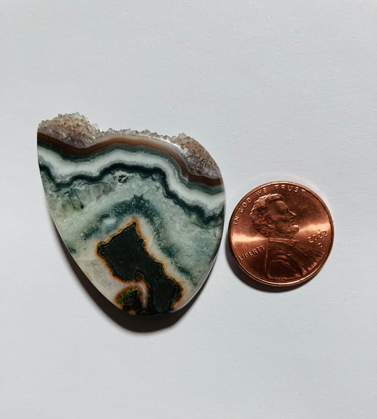 V 130 Uruguay Natural Edge Drusy/ Pendant