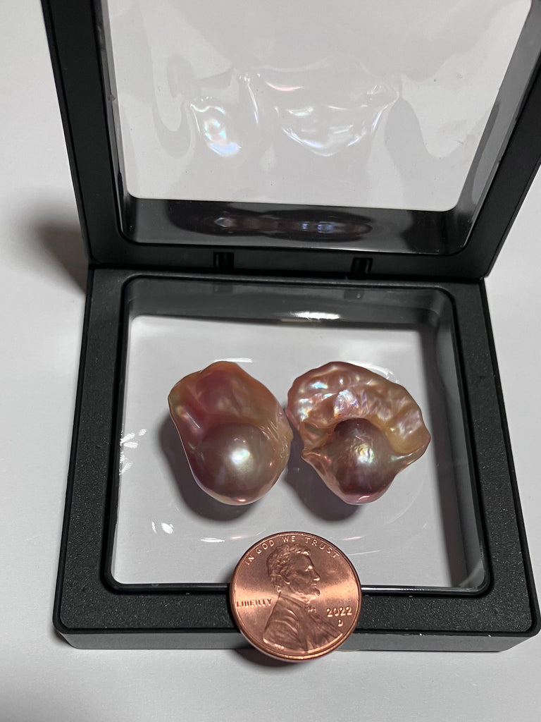 V 182 Edison Cultured Pearl Pair