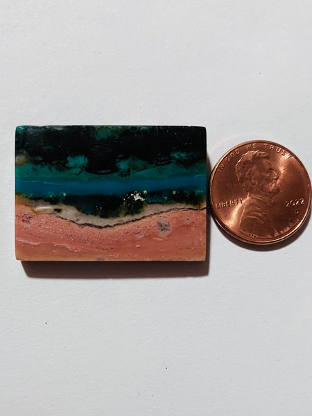 V 362 Blue Opal Landscape Pendant