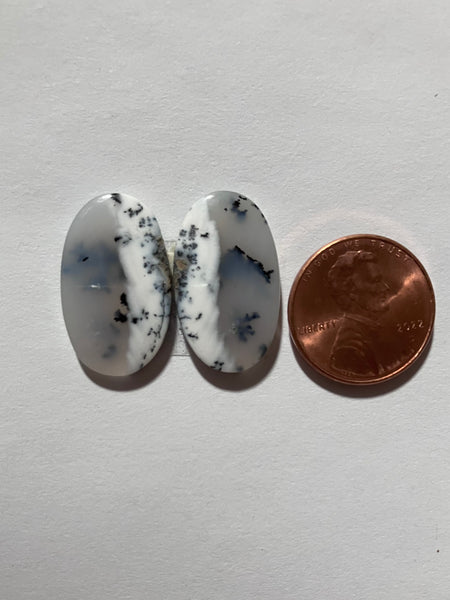 V 385 Dendritic Opal Pair