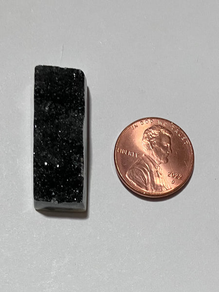 X 54 Drusy Psilomelane Pendant