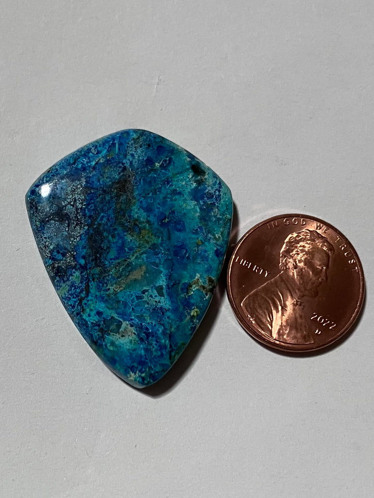 V 648 Blue Bird Azurite Pendant
