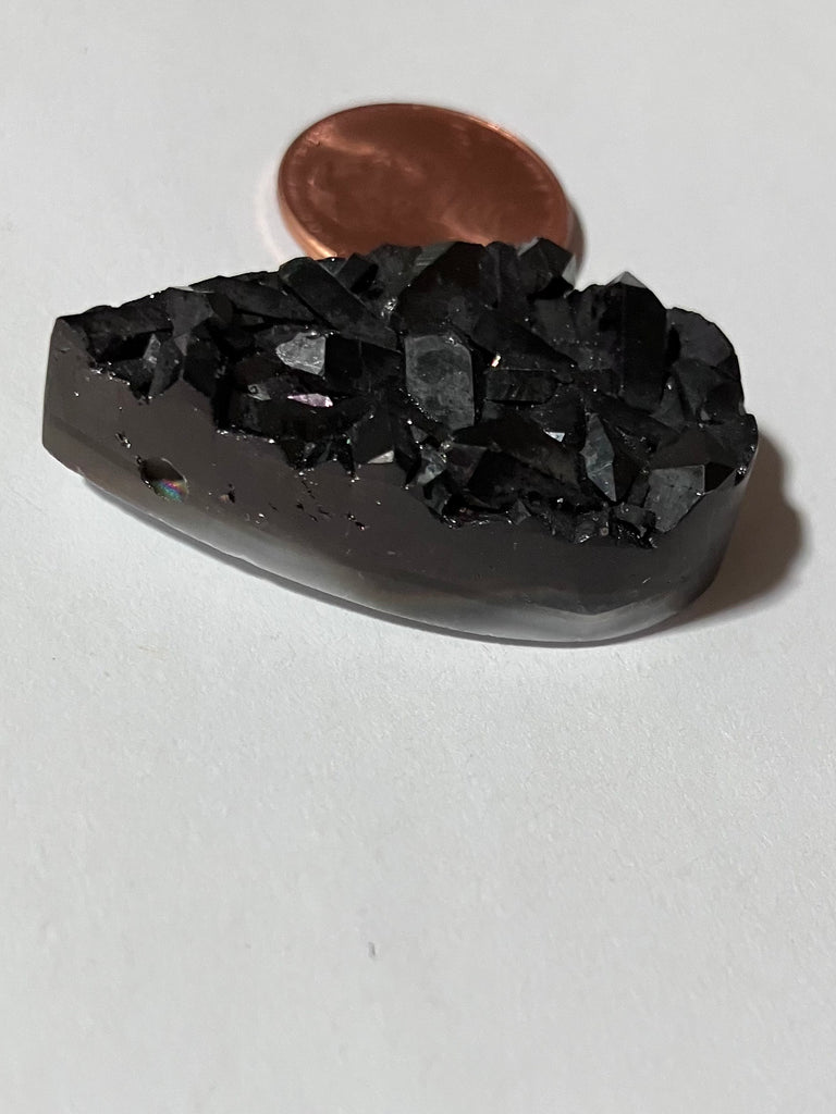X 57 Black Titanium Drusy Slid/Bead