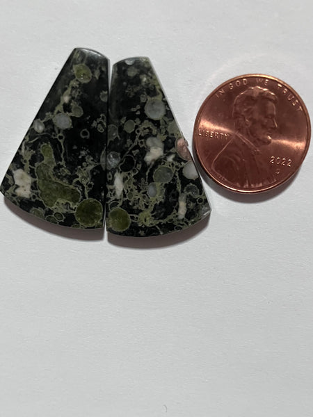 J 20 Plum Blossom Jasper Pair