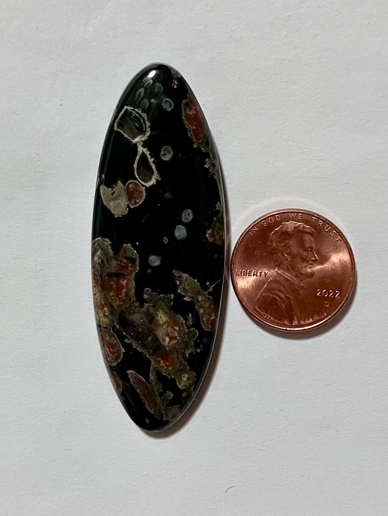 J 22 Plum Blossom Jasper Pendant