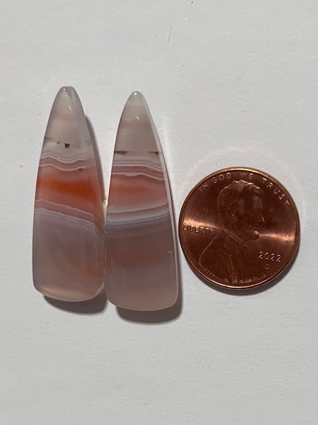 Z 44 Bi Color Agate Pair
