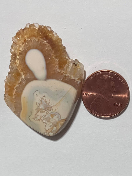 Z 52 Natural Edge Drusy Agate Pendant
