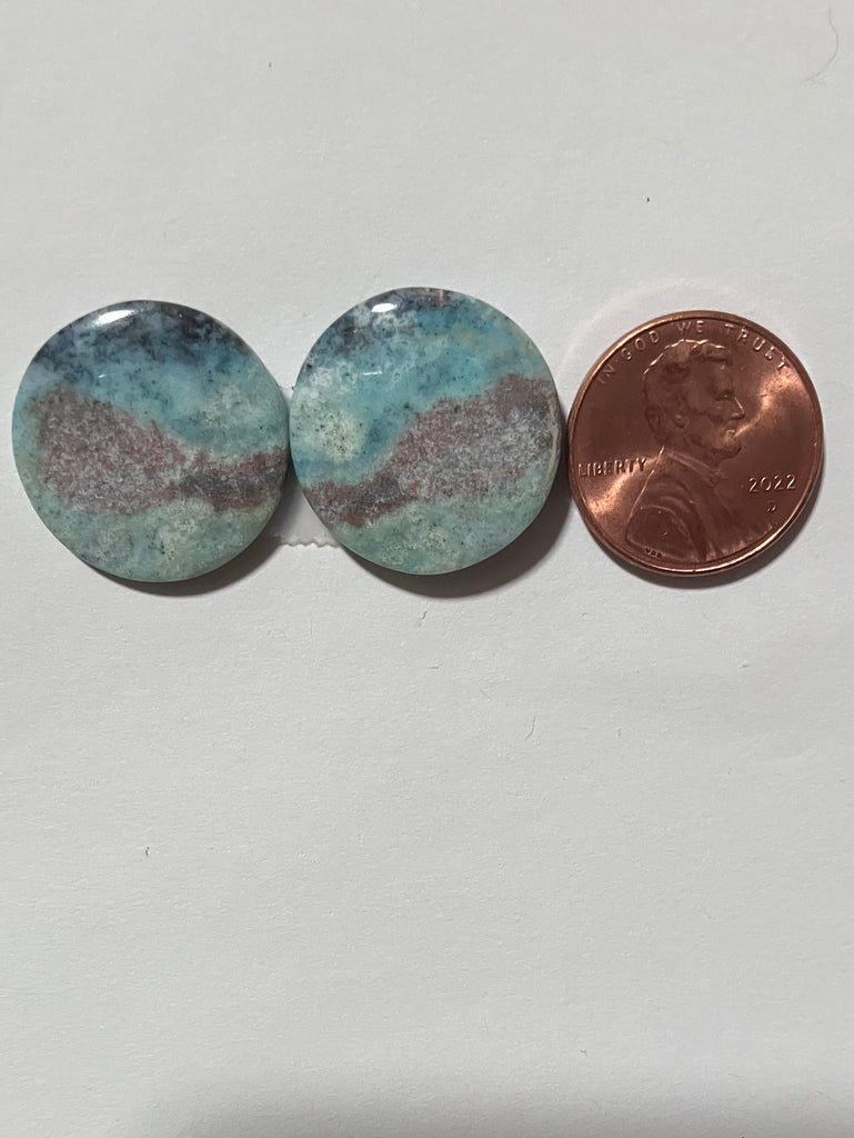 V 686 Chrysocolla in Quartz