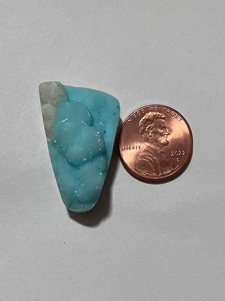 X 51 Chrysocolla (Congo) Drusy Pendant