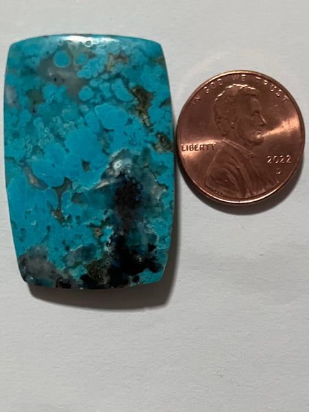 V 692 Chrysocolla/Psilomelane Pendant