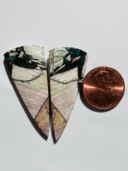 J 44 Bracciated Jasper Pair