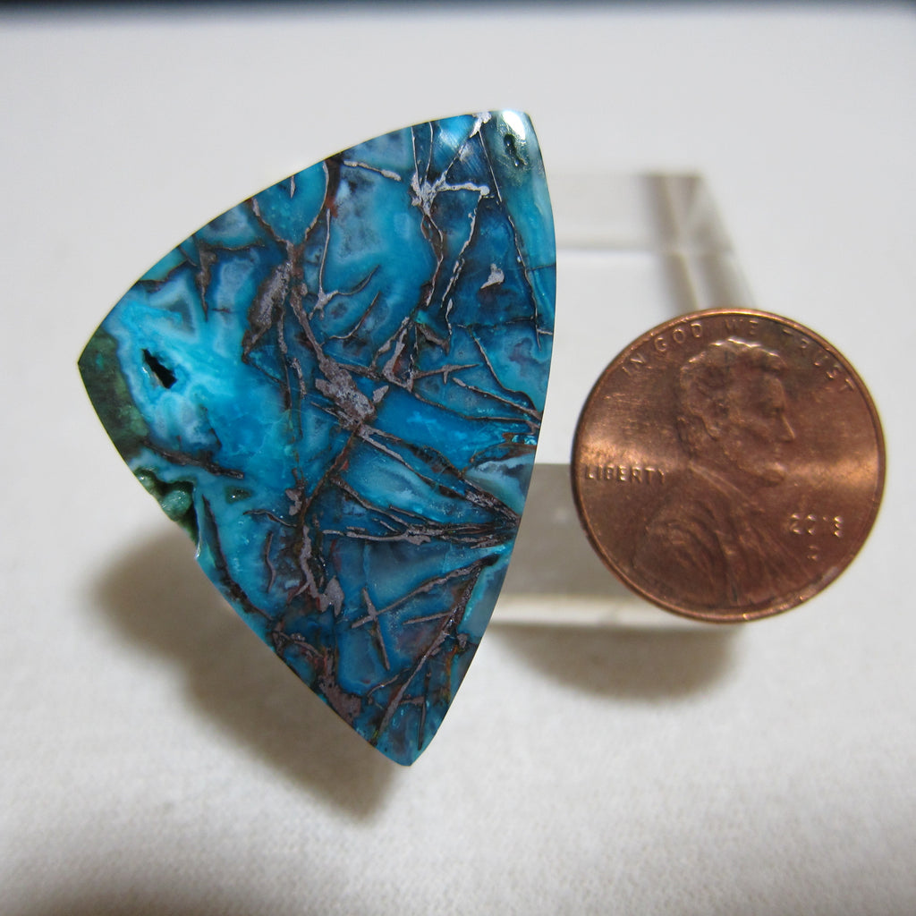 Blue Opal with Native Copper V 673