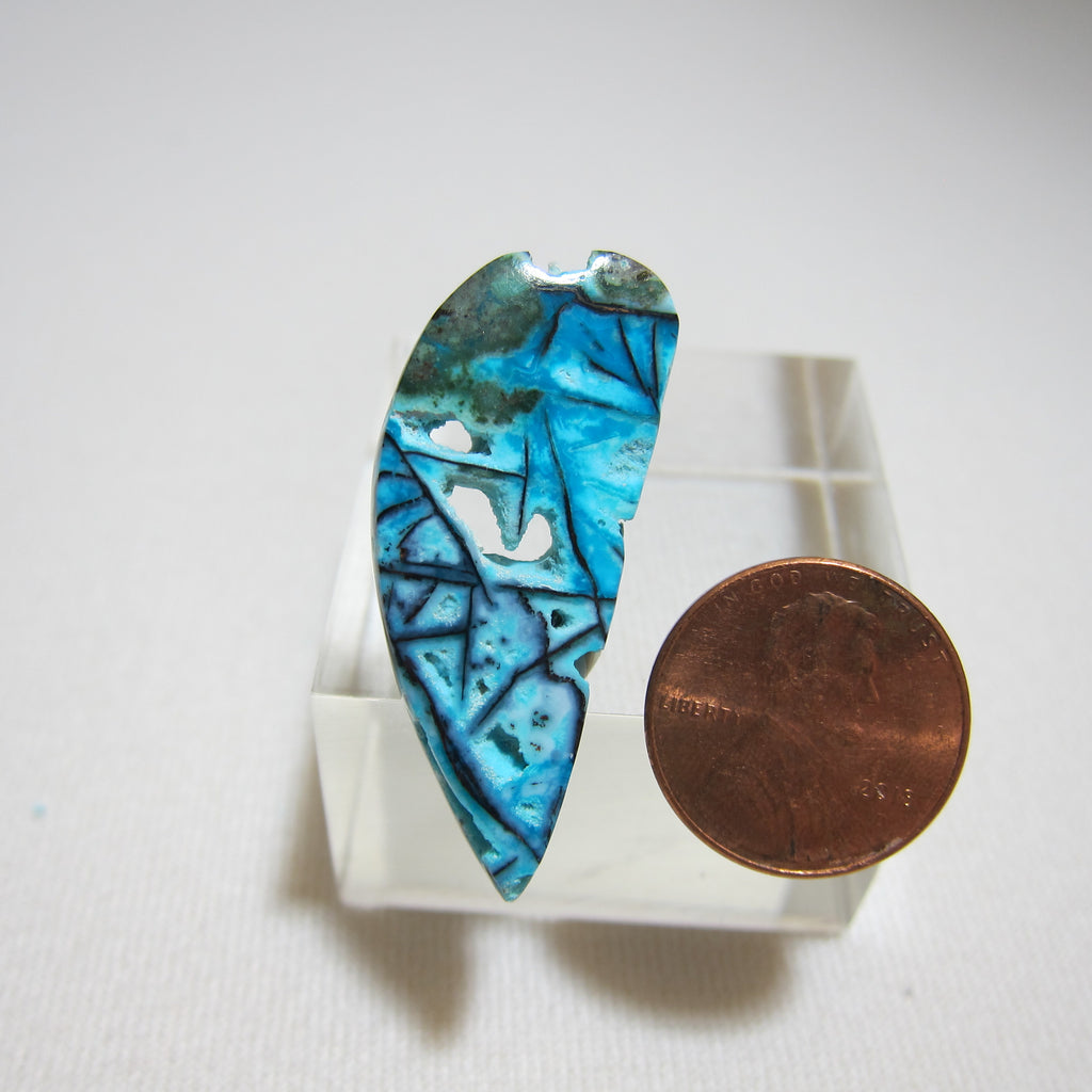 Blue Opal with Native Copper V 713