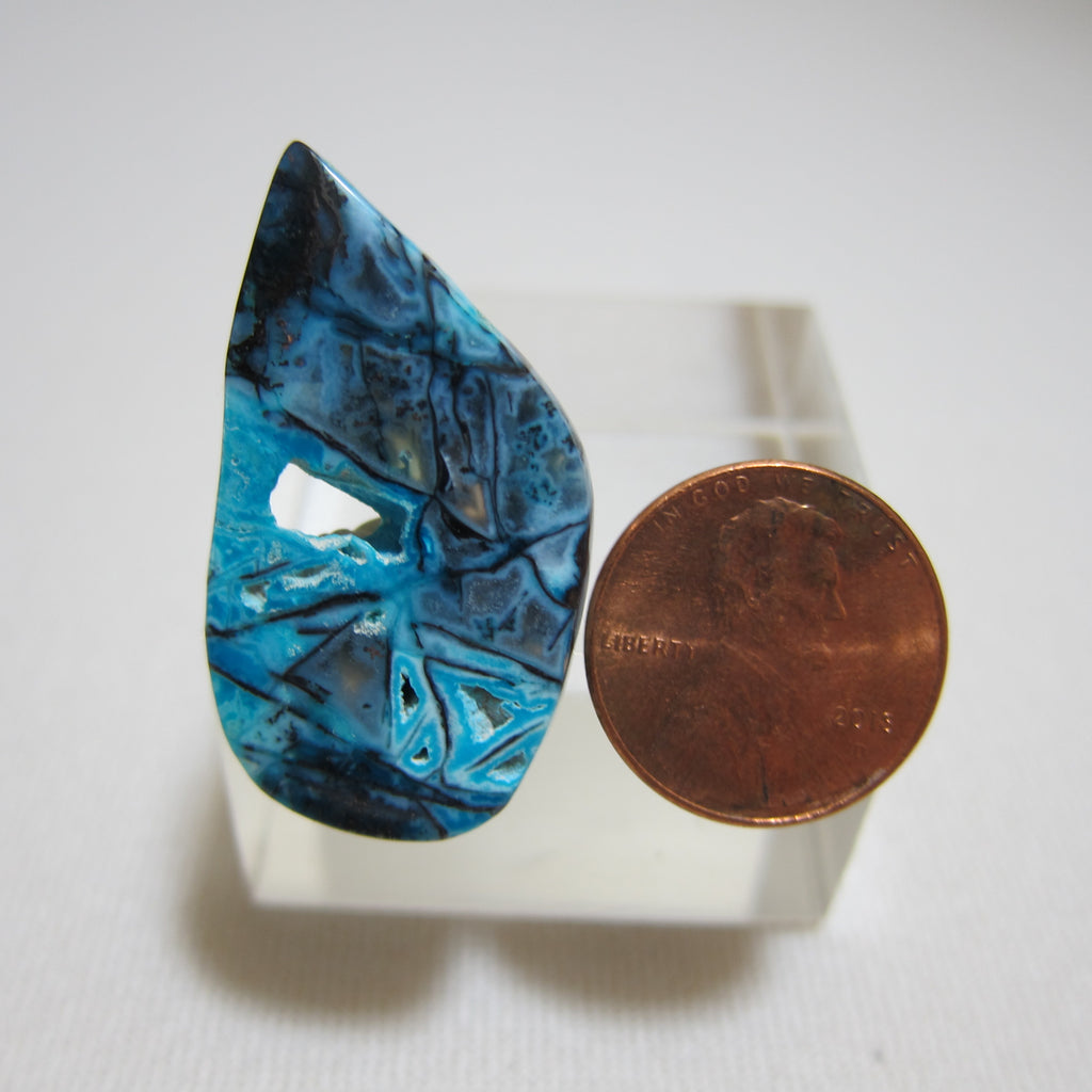 Blue Opal with Native Copper V 703