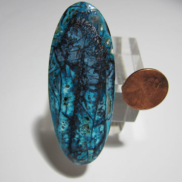 Blue Opal with Native Copper Pendant Bud Stanley V 741