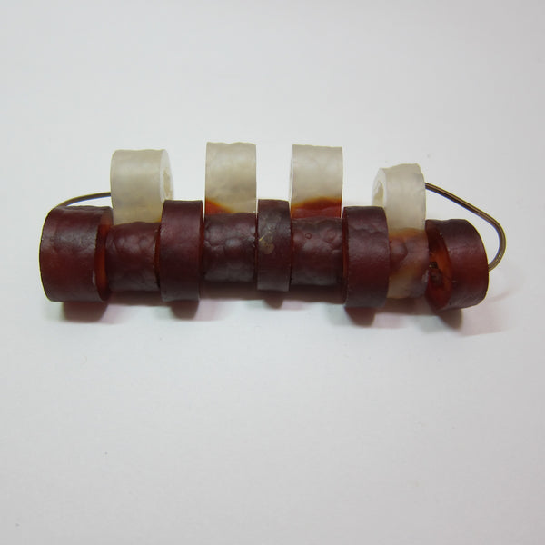 Fossil Bamboo Beads Y 216