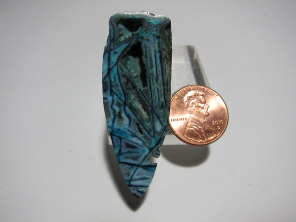 Blue Opal with Native Copper Pendant V 318