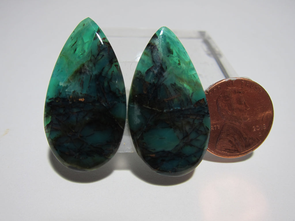 Blue Opal with Native Copper V 337